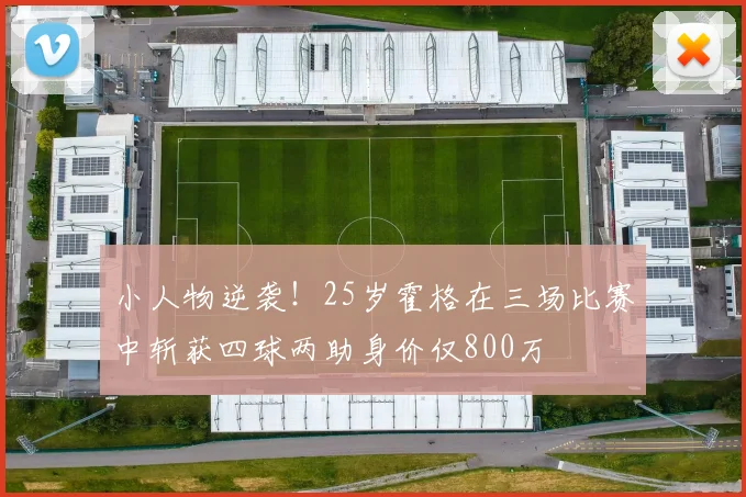 小人物逆袭！25岁霍格在三场比赛中斩获四球两助身价仅800万